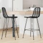 Silla de Bar 2 pcs Negro 44,5 x 53 x 111 cm Ratan e Hierro en Taburetes de cocina | Comprar online en Foro24