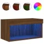 TV-Schrank mit LED-Leuchten, braune Eiche, 60 x 30 x 30 cm von , TV-Möbel - Ref: Foro24-837139, Preis: 36,94 €, Rabatt: %