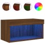 TV-Schrank mit LED-Leuchten, braune Eiche, 60 x 30 x 30 cm von , TV-Möbel - Ref: Foro24-837139, Preis: 37,46 €, Rabatt: %