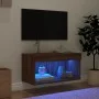 TV-Schrank mit LED-Leuchten, braune Eiche, 60 x 30 x 30 cm von , TV-Möbel - Ref: Foro24-837139, Preis: 36,94 €, Rabatt: %