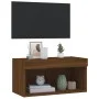 TV-Schrank mit LED-Leuchten, braune Eiche, 60 x 30 x 30 cm von , TV-Möbel - Ref: Foro24-837139, Preis: 36,94 €, Rabatt: %
