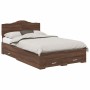 Estructura de cama con cajón Roble Marrón 135 x 190 cm en Conjuntos de muebles | Comprar online en Foro24
