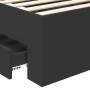 Estructura de cama Negro 100 x 200 cm Madera contrachapada en Conjuntos de muebles | Comprar online en Foro24