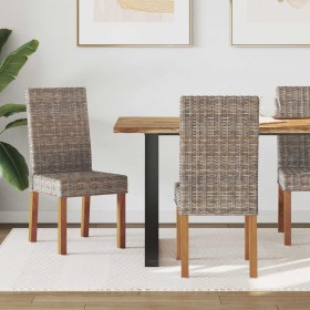 Silla de comedor 2 pcs Gris Kubu 45 x 54 x 93 cm en Sillas de comedor | Comprar online en Foro24