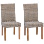 Silla de comedor 2 pcs Gris Kubu 45 x 54 x 93 cm en Sillas de comedor | Comprar online en Foro24