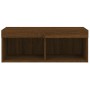 TV-Schrank mit LED-Leuchten, braune Eiche, 80 x 30 x 30 cm von , TV-Möbel - Ref: Foro24-837153, Preis: 47,13 €, Rabatt: %