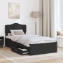 Estructura de cama Negro 75 x 190 cm Madera contrachapada en Conjuntos de muebles | Comprar online en Foro24