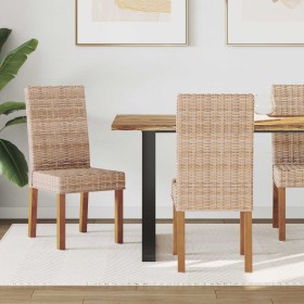 Silla de comedor 2 pcs Natural 45 x 54 x 93 cm en Sillas de comedor | Comprar online en Foro24