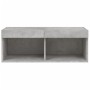 Betongrauer TV-Schrank mit LED-Leuchten 80x30x30 cm von , TV-Möbel - Ref: Foro24-837147, Preis: 41,97 €, Rabatt: %