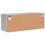 Concrete gray TV cabinet with LED lights 80x30x30 cm by , TV Furniture - Ref: Foro24-837147, Price: 41,97 €, Discount: %