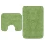 Green 2-Piece Fabric Bath Mat Set by vidaXL, Rugs and bath mats - Ref: Foro24-133233, Price: 29,94 €, Discount: %