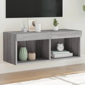 TV-Schrank mit LED-Leuchten Sonomagrau 80x30x30 cm von , TV-Möbel - Ref: Foro24-837151, Preis: 44,60 €, Rabatt: %