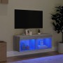 TV-Schrank mit LED-Leuchten Sonomagrau 80x30x30 cm von , TV-Möbel - Ref: Foro24-837151, Preis: 45,31 €, Rabatt: %
