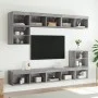 Mueble para TV con luces LED gris Sonoma 80x30x30 cm de , Muebles TV - Ref: Foro24-837151, Precio: 44,60 €, Descuento: %