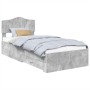 Estructura de cama con cajón Gris Concreto 75 x 190 cm en Conjuntos de muebles | Comprar online en Foro24