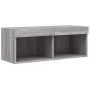 TV-Schrank mit LED-Leuchten Sonomagrau 80x30x30 cm von , TV-Möbel - Ref: Foro24-837151, Preis: 45,31 €, Rabatt: %