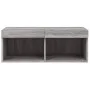 Mueble para TV con luces LED gris Sonoma 80x30x30 cm de , Muebles TV - Ref: Foro24-837151, Precio: 44,60 €, Descuento: %