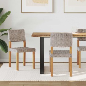 2 pcs Gris Kubu 45 x 55 x 84 cm Ratán Kubu en Sillas de comedor | Comprar online en Foro24