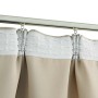 Cortinas opacas con ganchos 2 unidades beige 140x245 cm