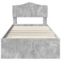 Estructura de cama con cajón Gris Concreto 75 x 190 cm en Conjuntos de muebles | Comprar online en Foro24