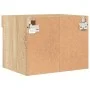 Wall bedside tables with LED lights 2 units Sonoma Oak by , TV Furniture - Ref: Foro24-837118, Price: 41,79 €, Discount: %
