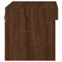 Mesitas de noche de pared con luces LED 2 unidades roble marrón de , Muebles TV - Ref: Foro24-837126, Precio: 57,29 €