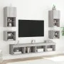 Wand-Nachttische mit LED-Leuchten 2 Stück Sonomagrau von , TV-Möbel - Ref: Foro24-837124, Preis: 43,11 €, Rabatt: %