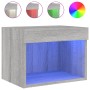 Wand-Nachttische mit LED-Leuchten 2 Stück Sonomagrau von , TV-Möbel - Ref: Foro24-837124, Preis: 44,60 €, Rabatt: %