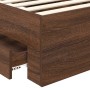 Estructura de cama con cajón Roble Marrón 75 x 190 cm en Conjuntos de muebles | Comprar online en Foro24