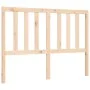 Bed frame with solid wood headboard 140x190 cm by , Beds and slatted bases - Ref: Foro24-3193836, Price: 116,62 €, Discount: %