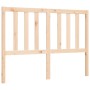 Estructura de cama con cabecero madera maciza 140x190 cm