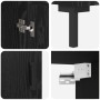 Alacena Roble Negro 69,5 x 34 x 180 cm Madera contrachapada