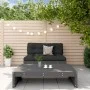 Juego de muebles de jardín 2 piezas madera maciza de pino gris de , Conjuntos de jardín - Ref: Foro24-3186622, Precio: 227,50...