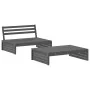 Gartenmöbel-Set 2-teilig aus massivem grauem Kiefernholz von , Gartensets - Ref: Foro24-3186622, Preis: 227,50 €, Rabatt: %