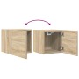 Muebles de salón de pared 4 uds roble Sonoma 30,5x30x30 cm en Muebles TV | Comprar online en Foro24