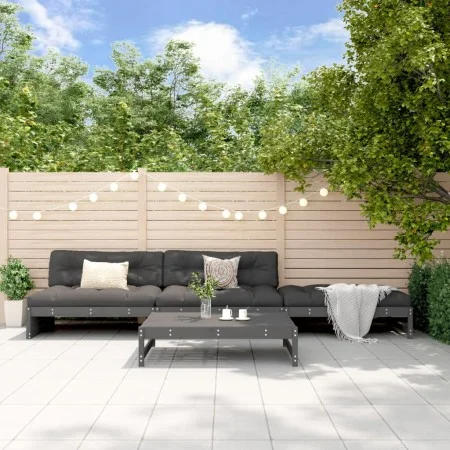 Gartenmöbel-Set 4-teilig aus massivem grauem Kiefernholz von , Gartensets - Ref: Foro24-3186629, Preis: 452,16 €, Rabatt: %