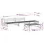 Gartenmöbel-Set 4-teilig aus massivem grauem Kiefernholz von , Gartensets - Ref: Foro24-3186629, Preis: 452,16 €, Rabatt: %