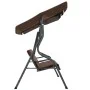 Garden rocking bench in brown color, 170x110x153 cm. by vidaXL, Garden rockers - Ref: Foro24-45351, Price: 159,05 €, Discount: %