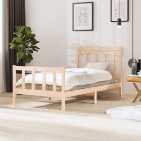Bettgestell aus Massivholz 100x200 cm von , Betten und Lattenroste - Ref: Foro24-3100709, Preis: 113,26 €, Rabatt: %