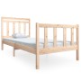 Solid wood bed frame 100x200 cm by , Beds and slatted bases - Ref: Foro24-3100709, Price: 113,26 €, Discount: %