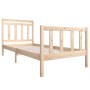 Solid wood bed frame 100x200 cm by , Beds and slatted bases - Ref: Foro24-3100709, Price: 113,26 €, Discount: %