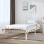 Massives Bettgestell aus weißem Kiefernholz, 100 x 200 cm von , Betten und Lattenroste - Ref: Foro24-3104209, Preis: 109,84 €...