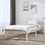 Massives Bettgestell aus weißem Kiefernholz, 100 x 200 cm von , Betten und Lattenroste - Ref: Foro24-3104209, Preis: 111,26 €...