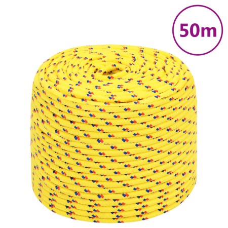 Cuerda de barco polipropileno amarillo 6 mm 50 m