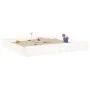 Arenero con asientos cuadrado madera maciza de pino blanco by , sandboxes - Ref: Foro24-825038, Price: 72,26 €, Discount: %