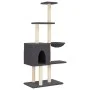 Kratzbaum für Katzen mit dunkelgrauen Sisalstangen 145 cm von , Katzenmöbel - Ref: Foro24-172096, Preis: 57,35 €, Rabatt: %