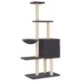 Rascador para gatos con postes de sisal gris oscuro 145 cm de , Mobiliario para gatos - Ref: Foro24-172096, Precio: 57,35 €, ...