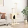 Rascador para gatos con postes de sisal color crema 145 cm de , Mobiliario para gatos - Ref: Foro24-172094, Precio: 52,84 €, ...