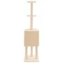 Rascador para gatos con postes de sisal color crema 145 cm de , Mobiliario para gatos - Ref: Foro24-172094, Precio: 52,84 €, ...