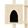 Rascador para gatos con postes de sisal color crema 145 cm de , Mobiliario para gatos - Ref: Foro24-172094, Precio: 52,84 €, ...